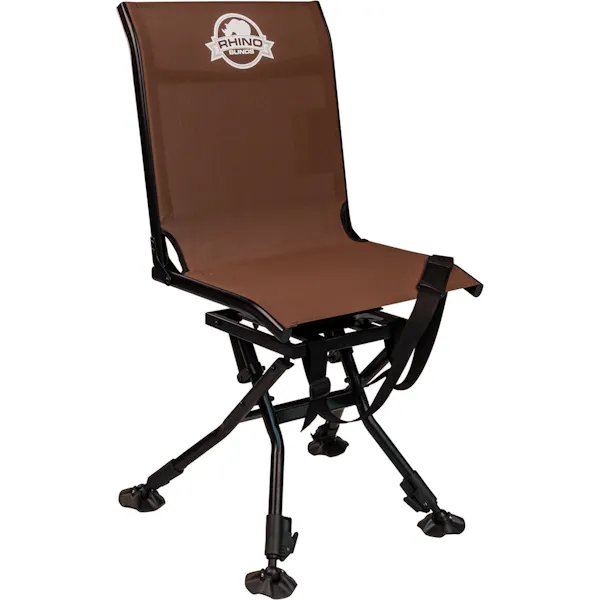 Rhino Blind Adjustable Swivel Chair - Black Texteline