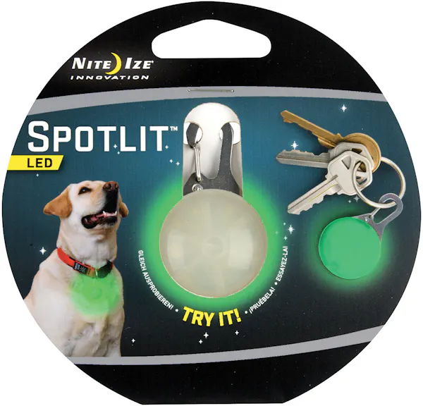 NITE IZE Spotlit Dog Collar Light - Lime