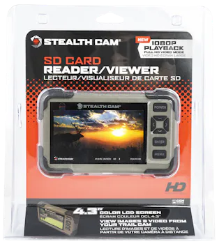 Stealth Cam SD Card Viewer 4.30" Color LCD Screen SD Card Slot/Up to 32GB Black/Green