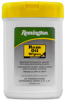 Remington Accessories Rem Oil Cleans/Lubricates/Protects Wipes 24 Count