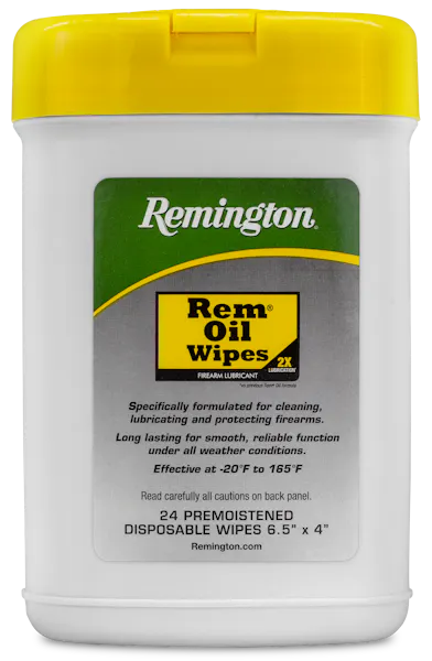 Remington Accessories Rem Oil Cleans/Lubricates/Protects Wipes 24 Count