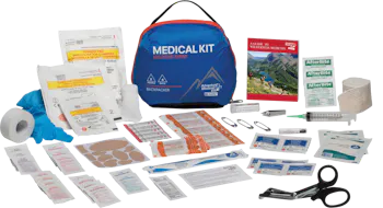 Adventure Medical Kits Mountain Backpacker Medical Kit Treats Injuries/Illnesses Water Resistant Blue