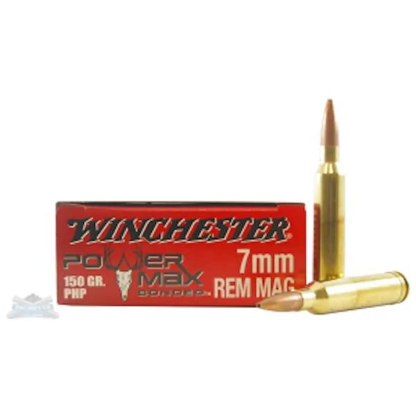 Winchester 7mm Rem Magnum 150gr PowerMax Bonded Ammunition - X7MMR1BP