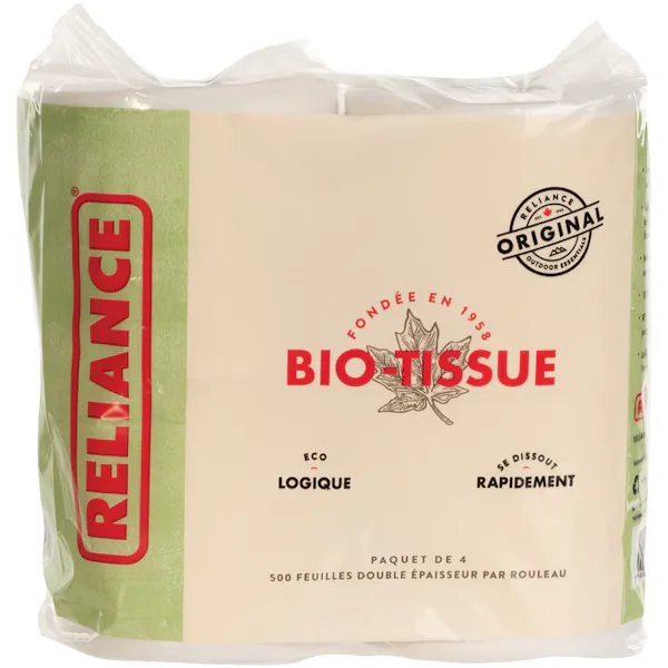 RELIANCE Bio Tissue Toilet Paper 4 Pack