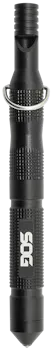 S.O.G Flint - Black Aluminum 4.30" Long - Survival Tool & Fire Starter