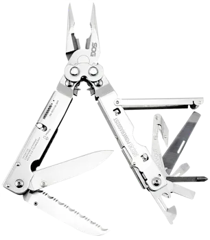 S.O.G PowerAssist Multitool - Polished 420 Stainless Steel 7" Long Includes Sheath