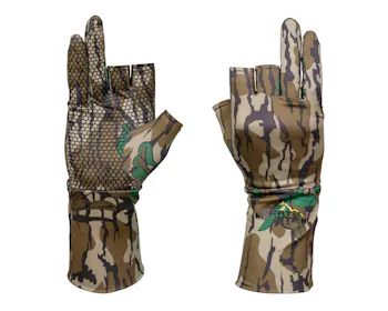 North Mountain Gear Fingerless Mossy Oak Greenleaf Gloves