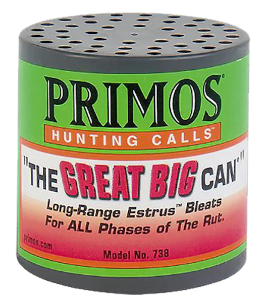 Primos The Great Big Can Doe Bleat Attracts Deer Green Plastic