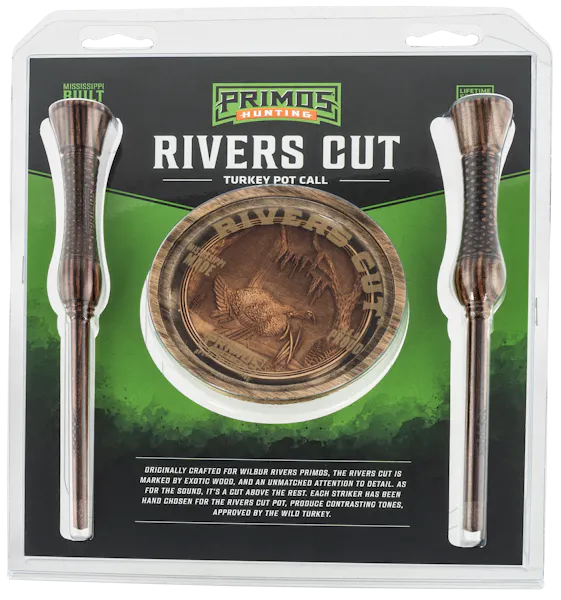 Primos Rivers Cut Friction Call Turkey Sounds Brown Hardwood