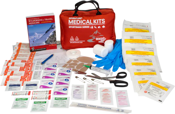 Adventure Medical Kits Sportsman 200 Medical Kit Treats Injuries/Illnesses Red