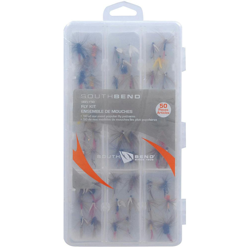 SOUTH BEND Flies Assorted 50 Pk W/Box-img-0