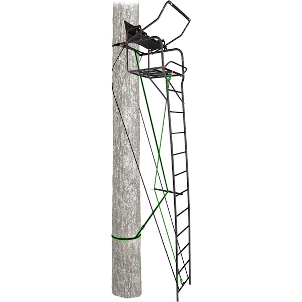 Primal Treestands Primal Single Vantage Deluxe Xtra Wide Ladderstand - 17 ft.