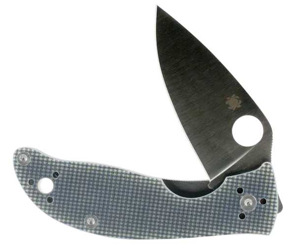 Spyderco Polestar 3.30" Folding Knife - Drop Point Plain CTS BD1 SS Blade Gray G10 Handle Includes Pocket Clip