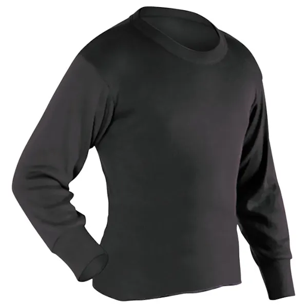COLDPRUF Coldpruf Poly Kids Top Black Base Layer