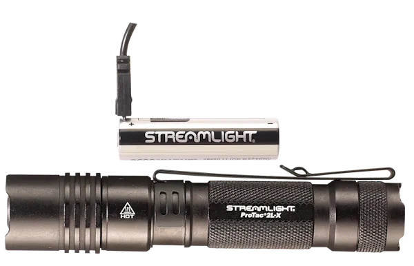 Streamlight ProTac 2L-X USB Black Anodized Aluminum White LED 40/500 Lumens 165 Meters Range