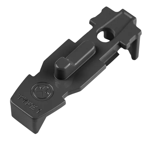 MAGPUL INDUSTRIES CORP Magpul Tactile Lock-Plate Type 1 made of Polymer with 1/8" Single Ridge for PMAG 10/20/30 AR/M4 GEN M3 & PMAG AR 300 B GEN M3 Floor Plates 5 Per Pack