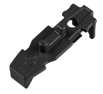 MAGPUL INDUSTRIES CORP Magpul Tactile Lock-Plate Type 2 made of Polymer with Black Finish & 1/8" Double Ridge for PMAG 10/20/30 AR/M4 GEN M3 & PMAG AR 300 B GEN M3 Floor Plates 5 Per Pack