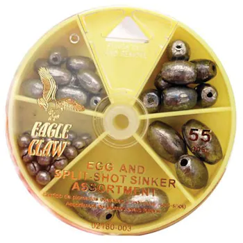 EAGLE CLAW Egg Sinker And Split-Shot Asst