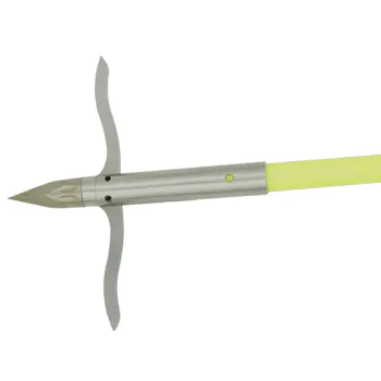 Muzzy Classic Fish Arrow - Chartreuse with Iron 2 Barb Point