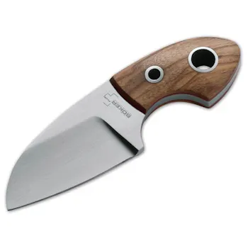 BOKER Boker Plus Gnome Fixed Knife 2.20" D2 Tool Steel Blade Olive Wood Handle