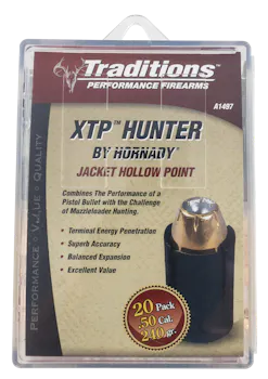 Traditions XTP Hunter Muzzleloader Bullets 50 Cal Jacketed Hollow Point