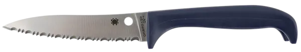Spyderco Counter Puppy  3.48" Fixed Blade Knife - Purple Plastic Handle