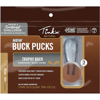 Tinks Trophy Buck Puck Scent Hanger - 3 pk.