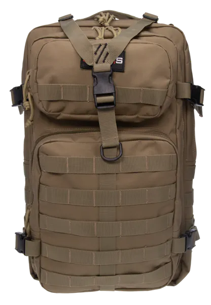 G Outdoors GPS Bags GPST1712BPT Tactical Bugout Bag with 15" Laptop Sleeve & Retention System for 2 Pistols & Magazines