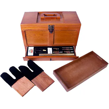 Gunmaster Universal Cleaning Kit - Wooden Toolbox 17 pc.