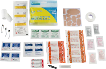 Adventure Medical Kits Ultralight / Watertight #3 Medical Kit Treats Injuries/Illnesses Waterproof White