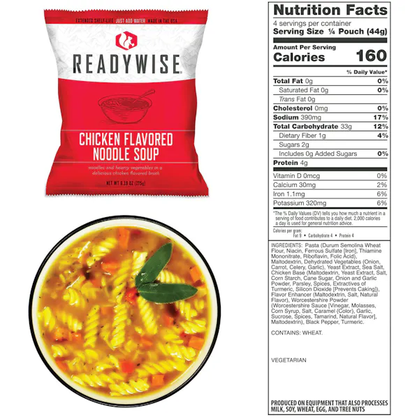 READYWISE Emergency Soup Grab and Go Bucket - 48 Servings