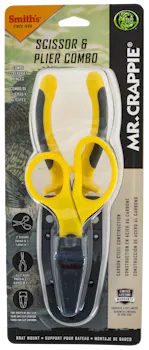 Smiths Products Mr. Crappie Pliers & Scissor Combo Gray/Yellow Handle