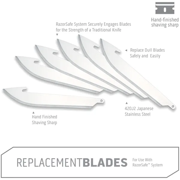 OUTDOOR EDGE 3" Drop-Point 6 Replacement Blades