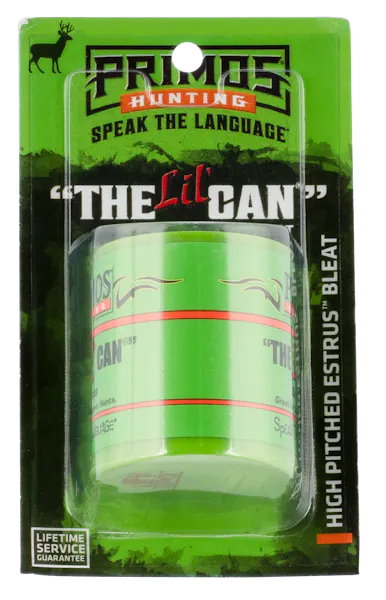 Primos The Lil' Can  Can Call Attracts Deer Green Plastic
