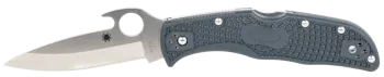 Spyderco Endela Lightweight 3.41" Folding Knife - Clip Point Plain VG-10 SS Blade Blue/Gray FRN Handle Includes Pocket Clip