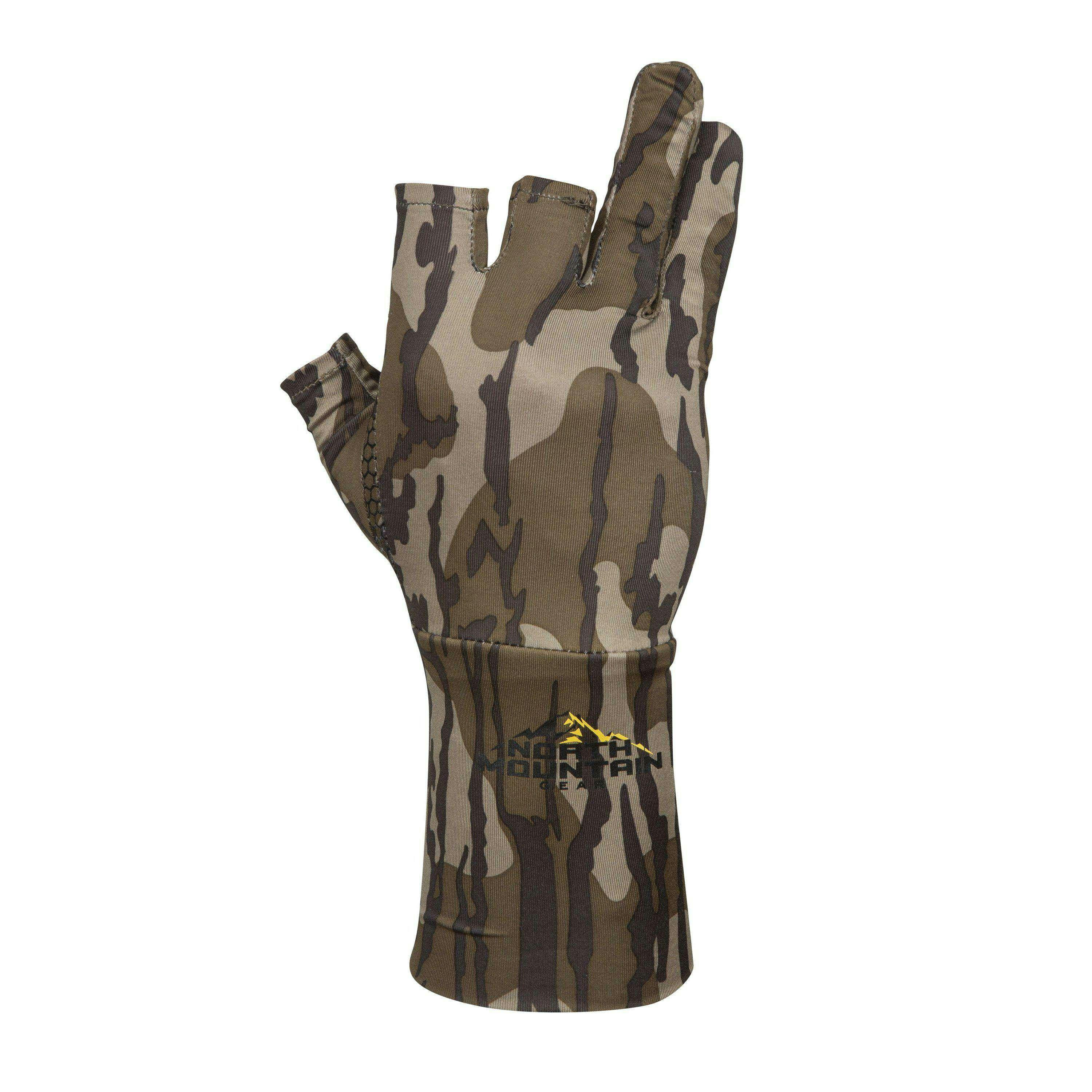 North Mountain Gear Fingerless Mossy Oak Bottomland Gloves-img-1