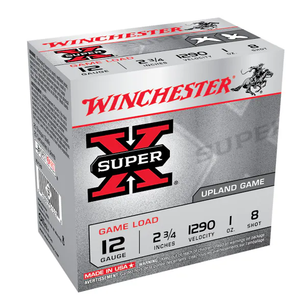 Winchester Ammo WINCHESTER Super-X 12Ga 1oz 2.75in #8 Lead Shot 25rd Box Shotshells 