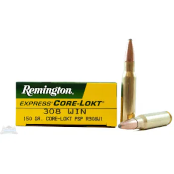 Remington 308 Win 150gr Core-Lokt PSP Ammunition 20rds - - R308W1