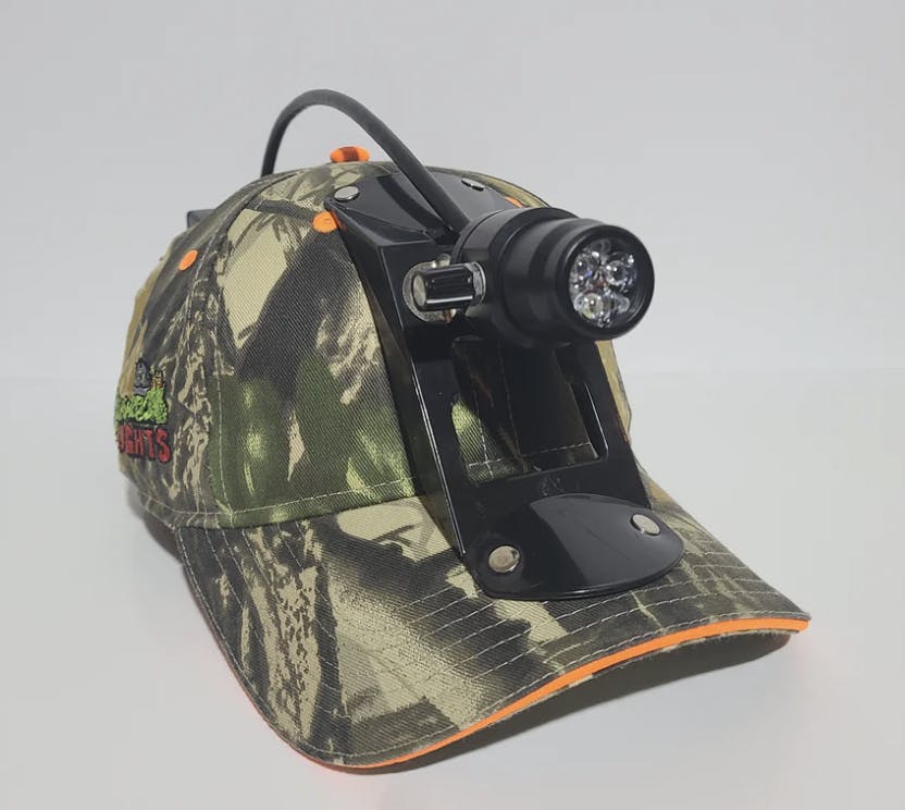 Cajun Outdoors Micro Gator Hunting Headlight - Soft Ball Cap Open Box-img-1