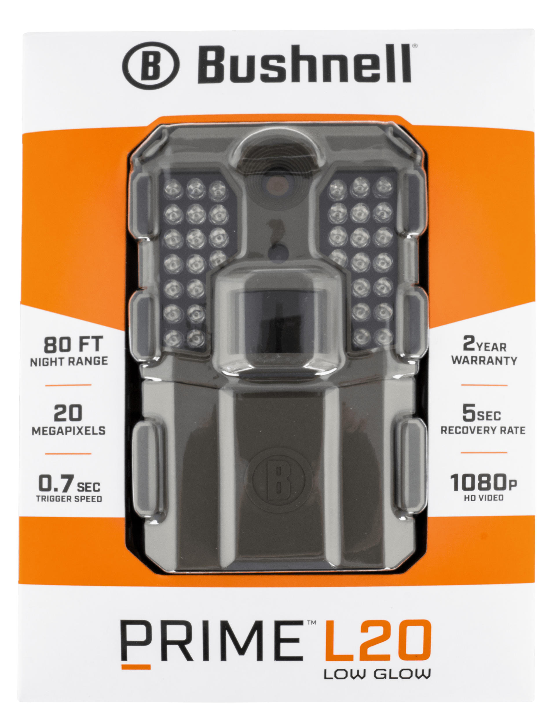 Bushnell Prime L20 Red Glow Flash 32GB Memory Trail Camera - Color: Brown-img-1