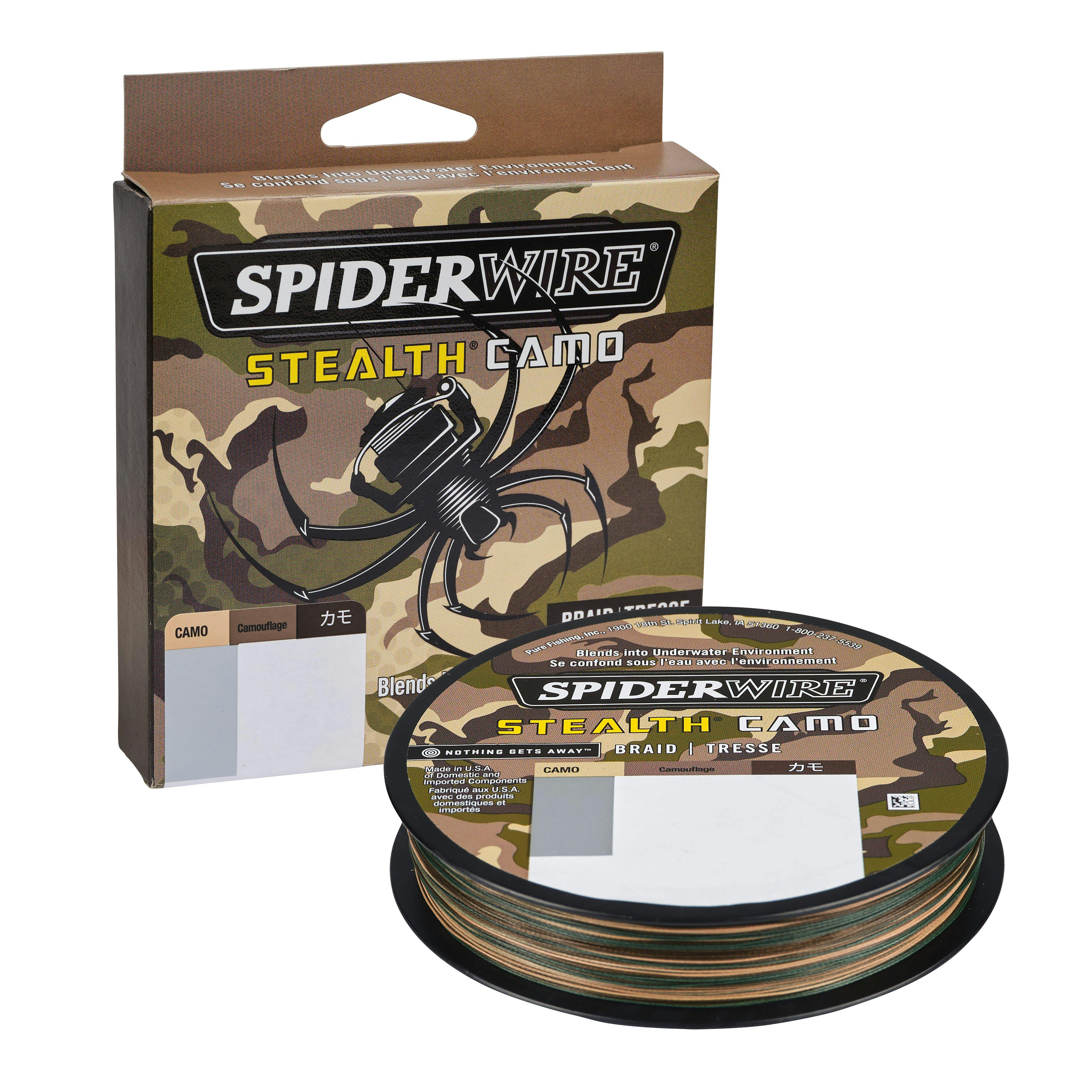 SpiderWire Stealth Camo Braid  Braided & Super Fishing Line