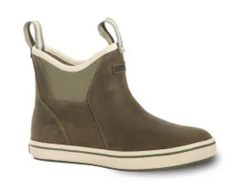 XTRATUF Women's Leather Ankle Deck Boots - Olive
