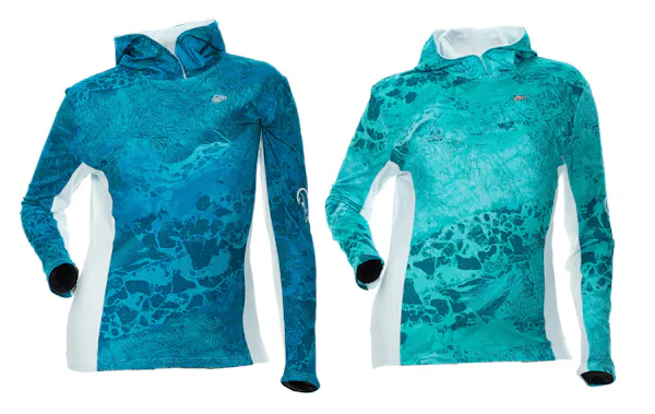 DSG Outerwear DSG Fishing Wave Shirt - UPF 50 - Sea Blue or Aqua