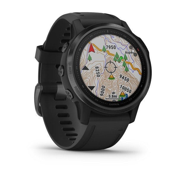 Garmin Fenix 6S Pro Multisport GPS Watch - Black w Black Band Open Box-img-2