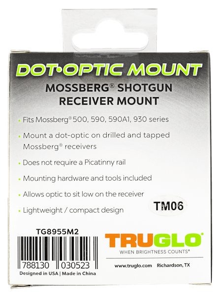 Truglo Shotgun Receiver Mount - Mossberg 500, 590, 590A1 & 930 Series-img-1